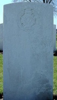 The grave of Great War casualty Ernest Duhamel Smith at Warlencourt British Cemetery, Pas de Calais