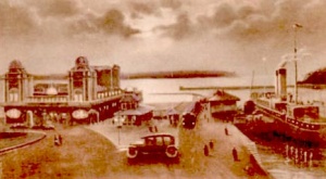 The Jersey ferry in dock at Weymouth