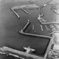 The new ferry terminal being constructed beyond the first reclamation scheme