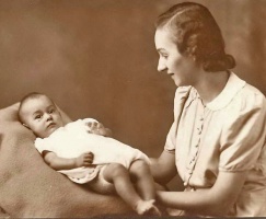 Constance Cole, nee White, with Derek