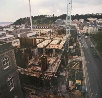 Work underway on a major extension in 1985