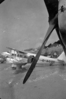 A view of the beach 'aerodrome' from a newly arrived aircraft