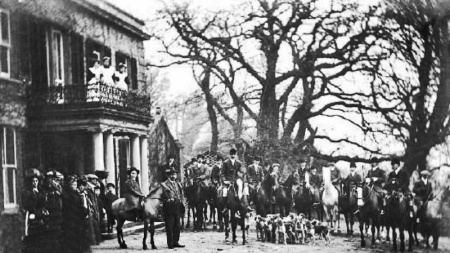 The hunt meets at Petit Menage, St Saviour