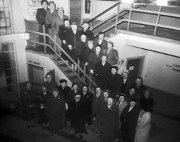 A Women's Institute party at the Airport before a flight to London