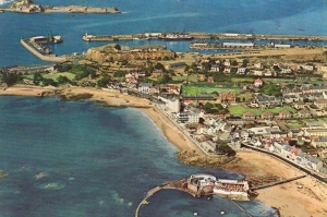 An aerial view in the 1960s