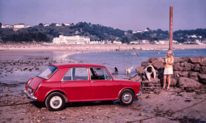 An advertising photograph taken by Michael Bellee in 1964 ...