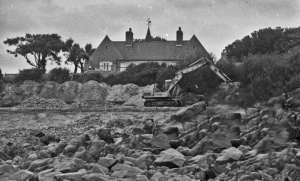 Repair work in 1980 to prevent coastal erosion - Picture Jersey Evening Post