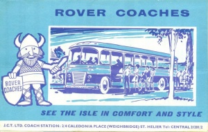 Advert for Rover coaches