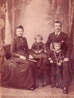 Edward Herbert Gallie (1853-1900) and his wife Mary Ruth, nee Ledwich (1857- ), with two of their children