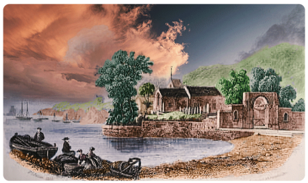 A 19th century print of St Brelade's Church transformed