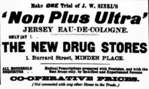 Sinel's eau-de-Cologne - 1899 Evening Post advert