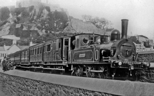A train waiting in Gorey Station shortly before the line closed