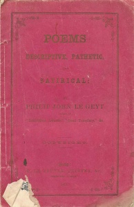 Philip Le Geyt's book of poetry