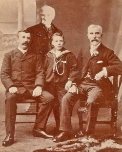 John George Welch, George Vaudin Welch, John George Simeon Welch and Albert Edward Laurence Welch in about 1890