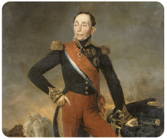 Abraham de Gruchy' s distinguished French visitor in 1836, Emmanuel, Marquis de Grouchy, representative of the French (Norman) branch of their family. During the "hundred days" of Napoleon's last campaign, Marshal de Grouchy was both hero of the Battle of Ligny and allegedly the cause of, or scapegoat for, the Emperor's defeat at Waterloo