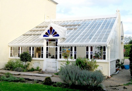 One of the ornate Victorian conservatories