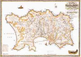 Godfray's 19th century map of Jersey