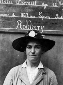 Nellie Gibson, nee Bennett, a 32-year-old native of India, was sentenced to four months hard labour by the Royal Court in 1918 for robbery.
