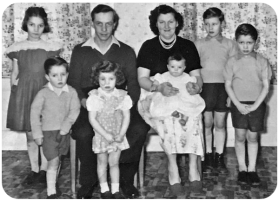 Roy Francis Le Quesne and Sarah Esther, nee Knight, with their children