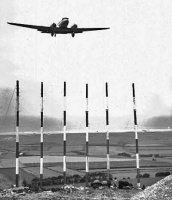 The approach from the sea in 1956