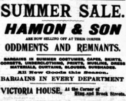 1899 Evening Post advert