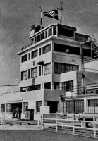 The swastika flies over Jersey Airport