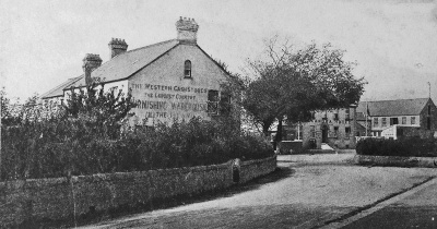 The centre of the village in the late 1940s