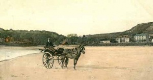 Horse and cart in St Brelade's Bay