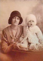 Gladys May Pallot, nee Fitzgerald, and son Lawrence