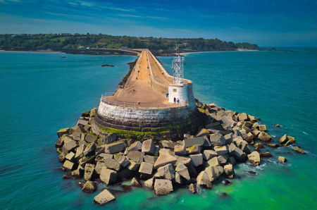 Three dramatic aerial views from Paul Lakeman's drone in 2022 and 2023. Visit his Facebook group for a large selection of photographs looking down on Jersey's coasts. Photographs are available in return for a contribution to Jersey Hospice