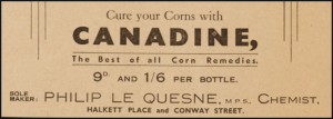 Advert from Jersey Leader, 1935