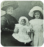 Louisa Georgina Jane Gilbert, nee Noel, Doris and Irene