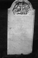The Quebec gravestone of Daniel Bisson and his wife Mary Ann, nee Almond