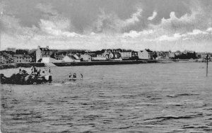 Gentlemen's bathing area at high tide