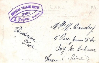 A postcard sent from the hotel in 1911