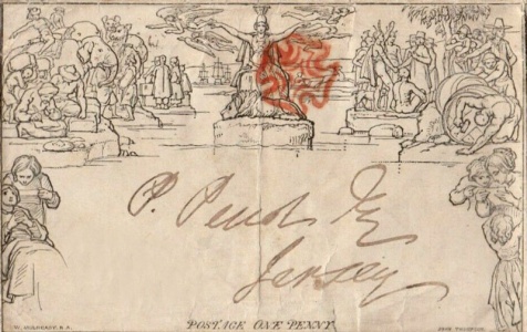 This 1840 letter, apparently to a Mr P Picot, predated the 'Penny Post' postage stamp era by a few weeks, but cost the same ...