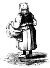 A 'peasant woman' from an 1856 guidebook - would a 21st century guidebook dare describe a farm worker as a 'peasant'?