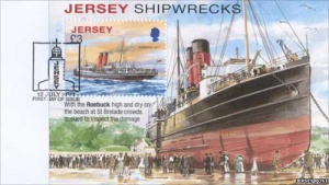 Jersey Post Office has issued a set of stamps commemorating shipwrecks in 2011 to coincide with the Roebuck disaster