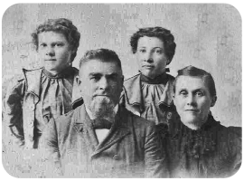 John Le Cornu and Gertrude, Grace and Stella