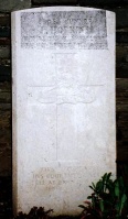The grave of Great War casualty Frederick Hopkins at Poix-Du-Nord Communal Cemetery Extension, Near Le Quesnoy
