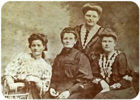 Melvin Amanda Knight, nee Robilliard, and her daughters