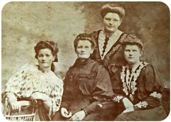 Melvina Amanda Knight, nee Robilliard and her daughters