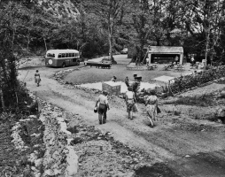 The former cafe on the hill leading down to the bay - Picture Jersey Evening Post