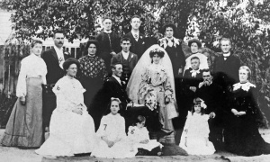 The Ballarat wedding of Sarah Robin and William McAdam in 1905. Sarah was the daughter of Francis, from Jersey, and Margaret