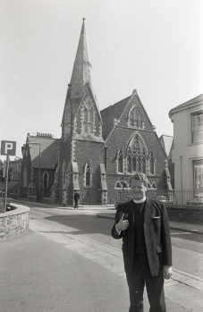 St Columba's Church when it had a steeple