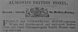 The British Hotel in Broad Street was known as Almond's in 1840