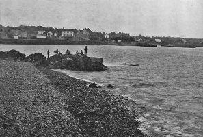 The men's bathing area photographed by Albert Smith