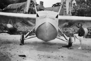A souvenir photograph at St Brelade's Bay ...
