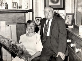 Aimable and Leonie Le Breuilly celebrate their golden wedding - picture Jersey Evening Post