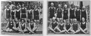 1929 swimming teams for an inter-island competition